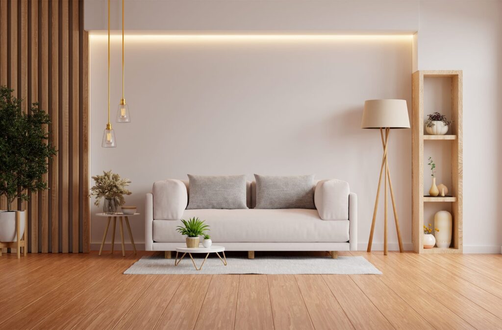 stylish wide plank hardwood flooring