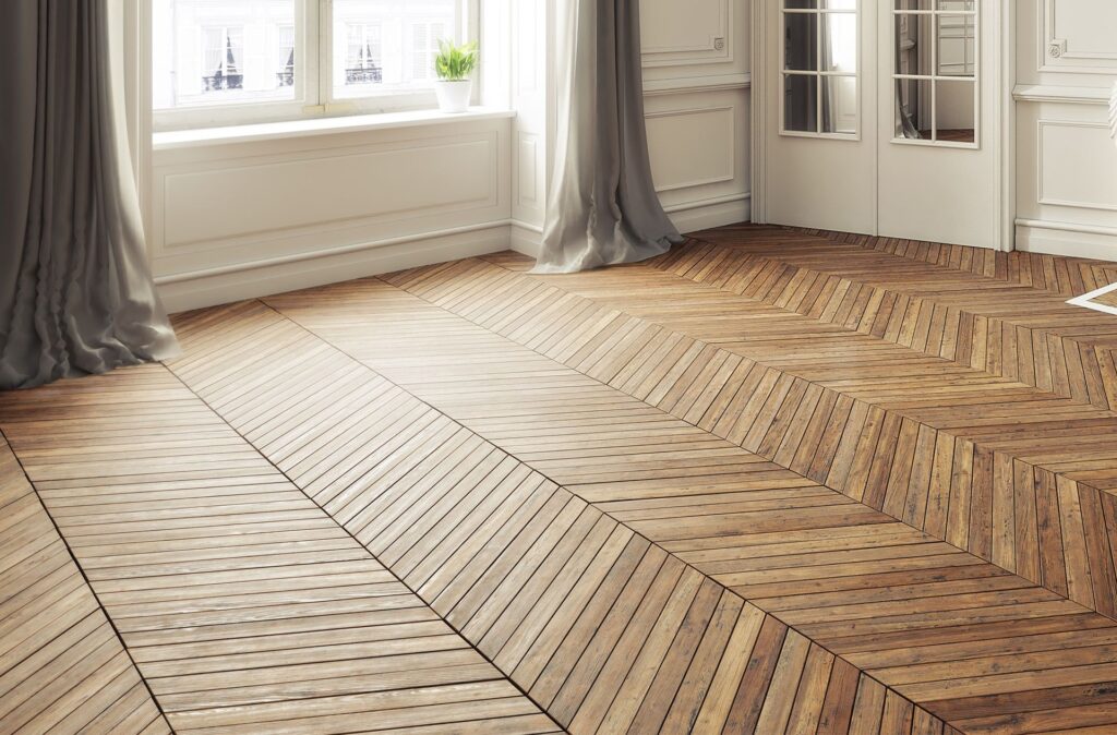 herringbone flooring