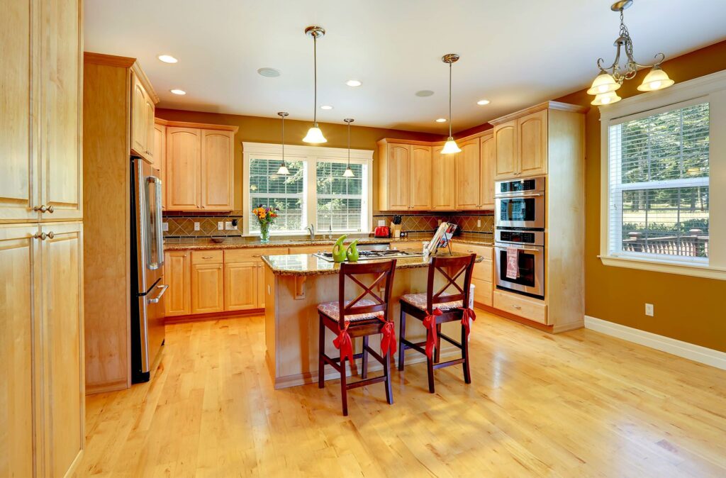 clean maple hardwood floors