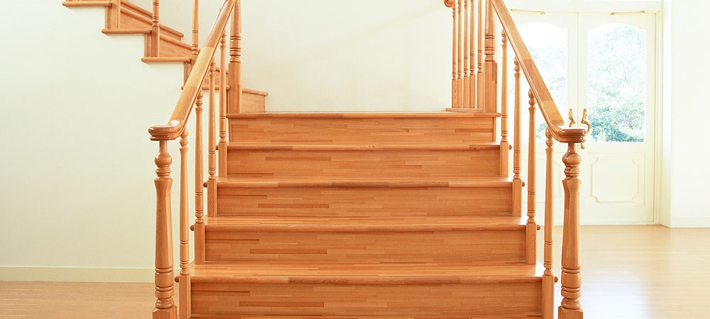 red oak stairway