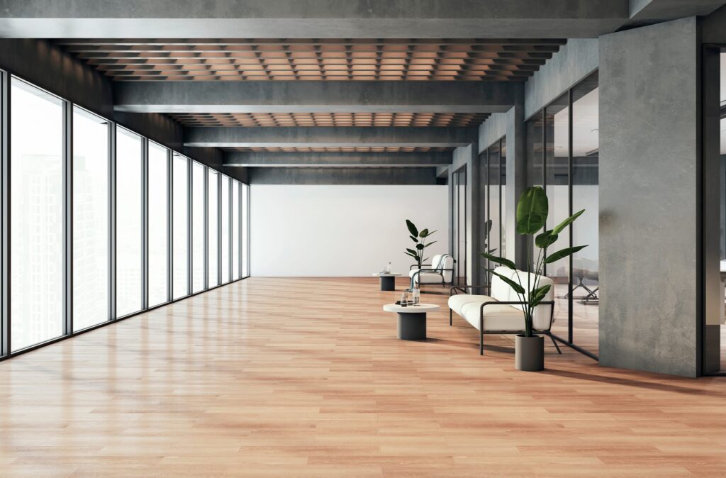 hardwood flooring for commercial place