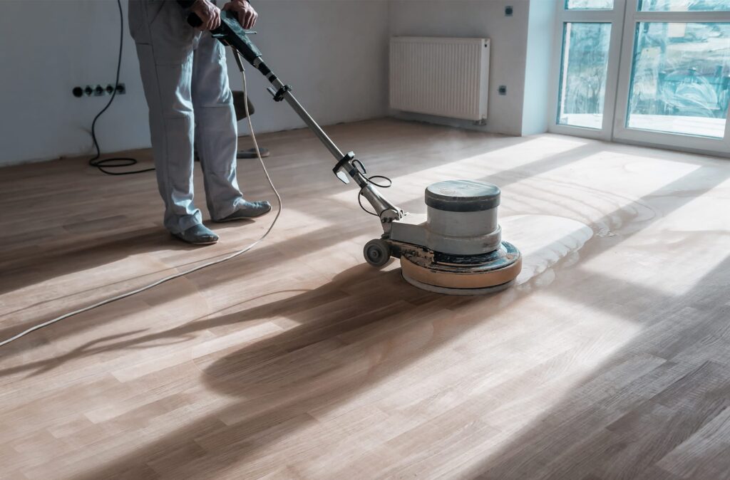 re-sand hardwood flooring
