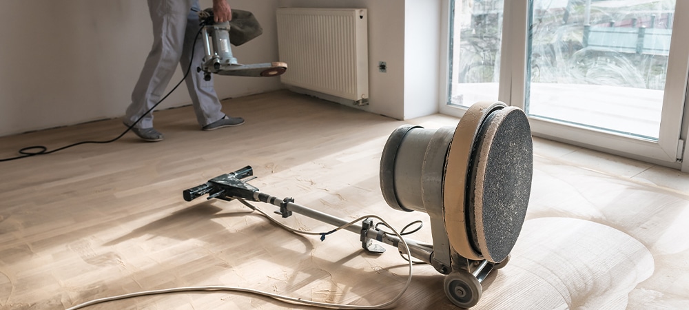 remove furniture before re-sand flooring