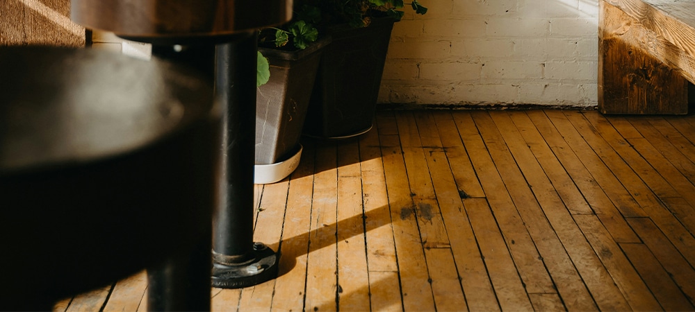 water damage wooden floor