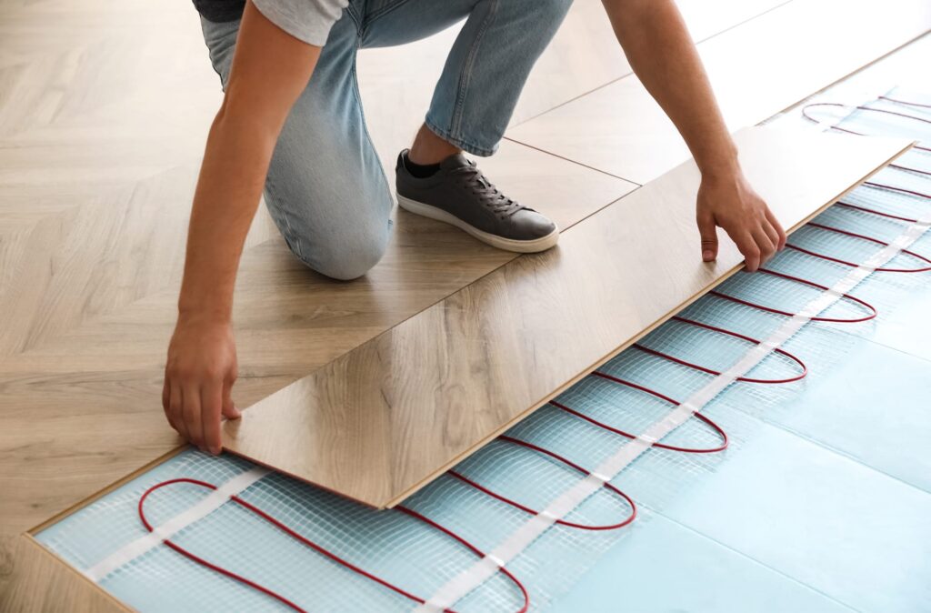 installing heated floors in winter