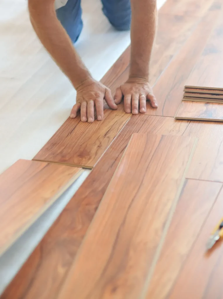 Laminate Flooring left