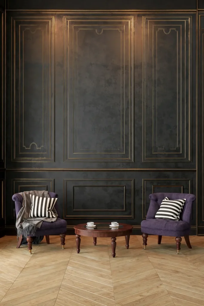 chevron herringbone floor