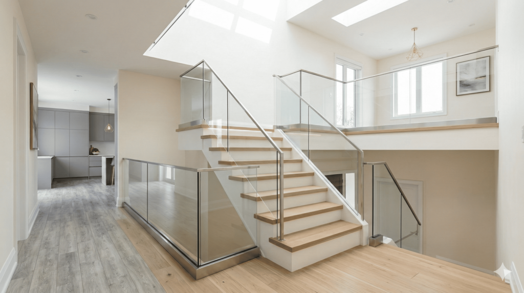 Stair refinishing costs and matching treads to hardwood floors Richmond Hill