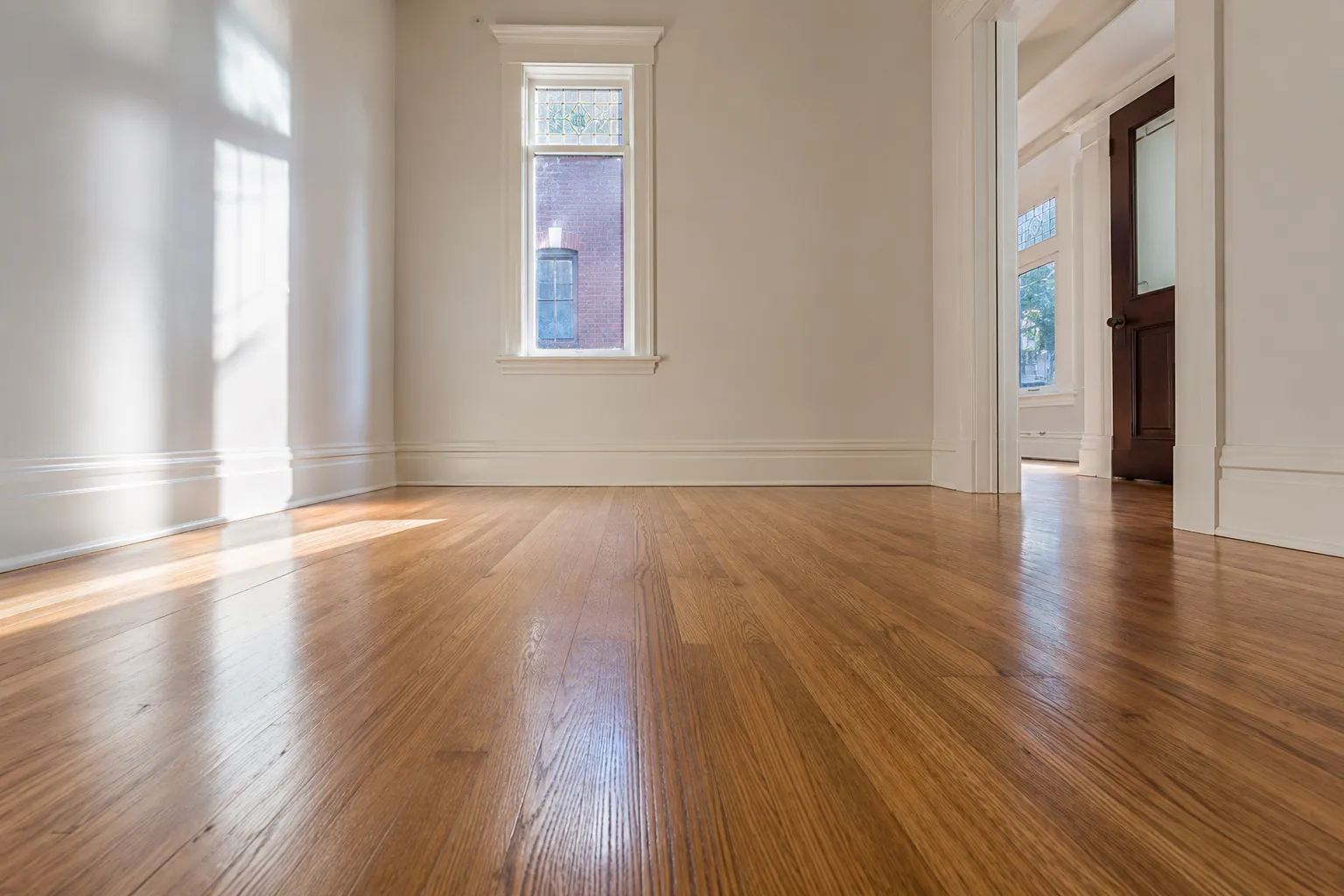 Red oak refinishing in Leslieville, Toronto