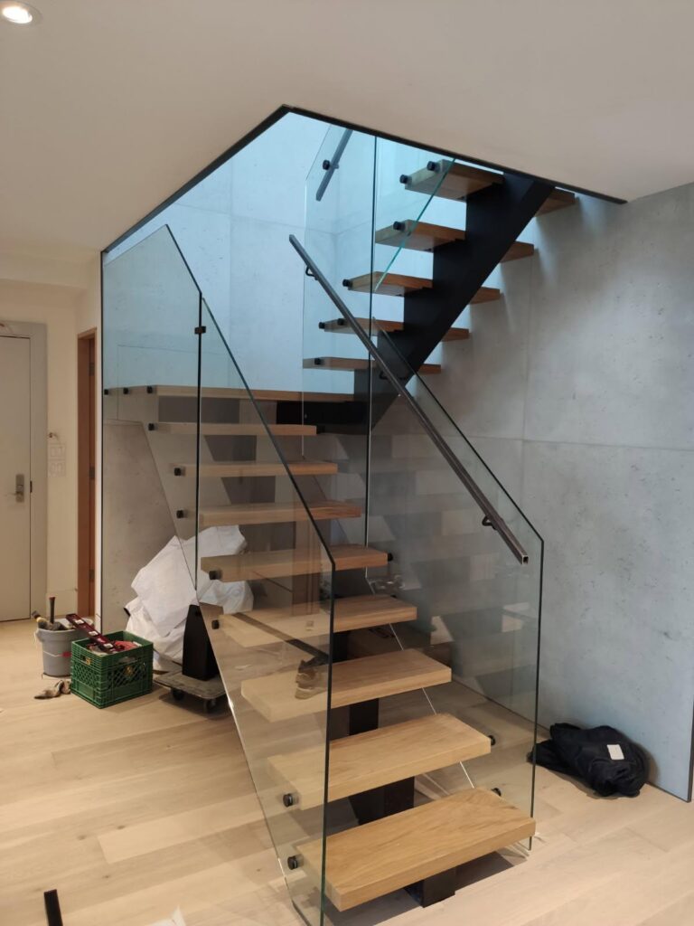 hardwood stair installation Brampton Peel Region