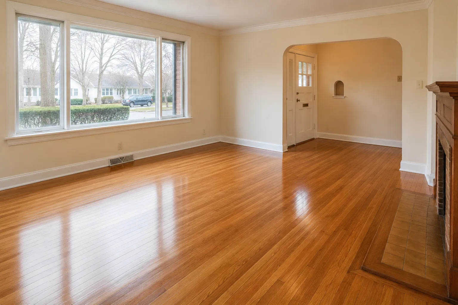 Original oak refinishing in The Kingsway, Etobicoke