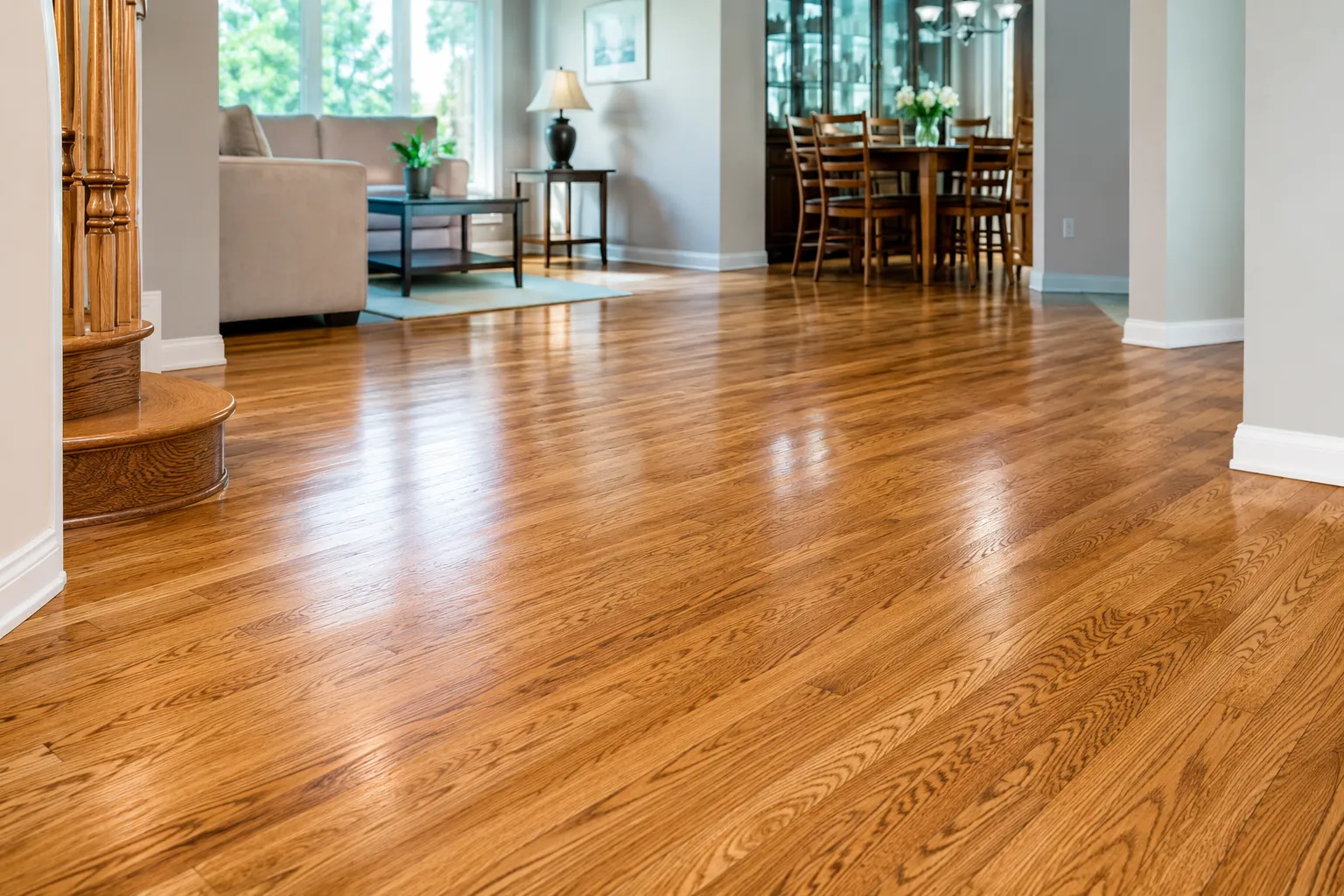 Red oak refinishing in Stonehaven, Newmarket