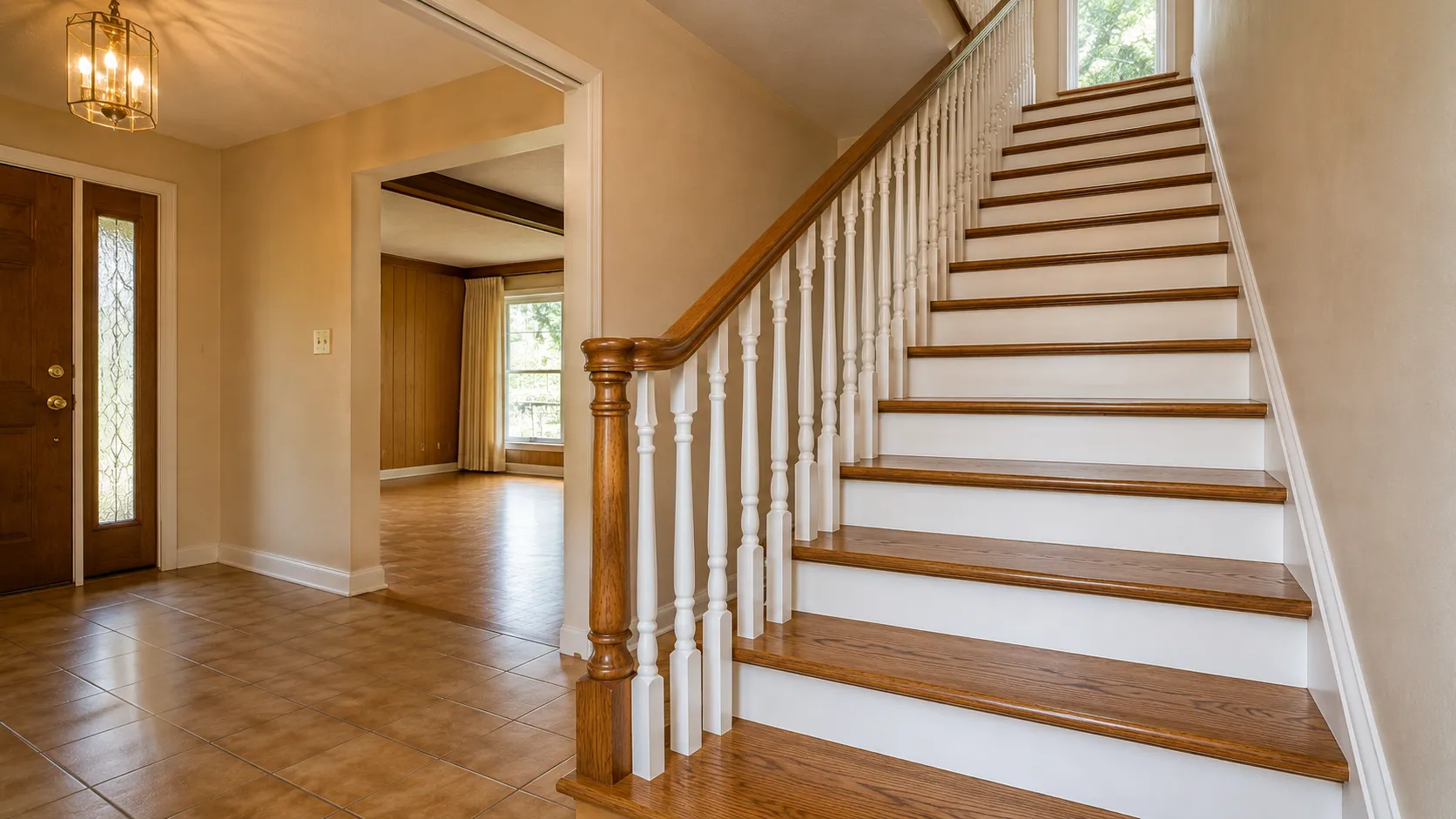 Staircase refinishing in Bayview Village, North York