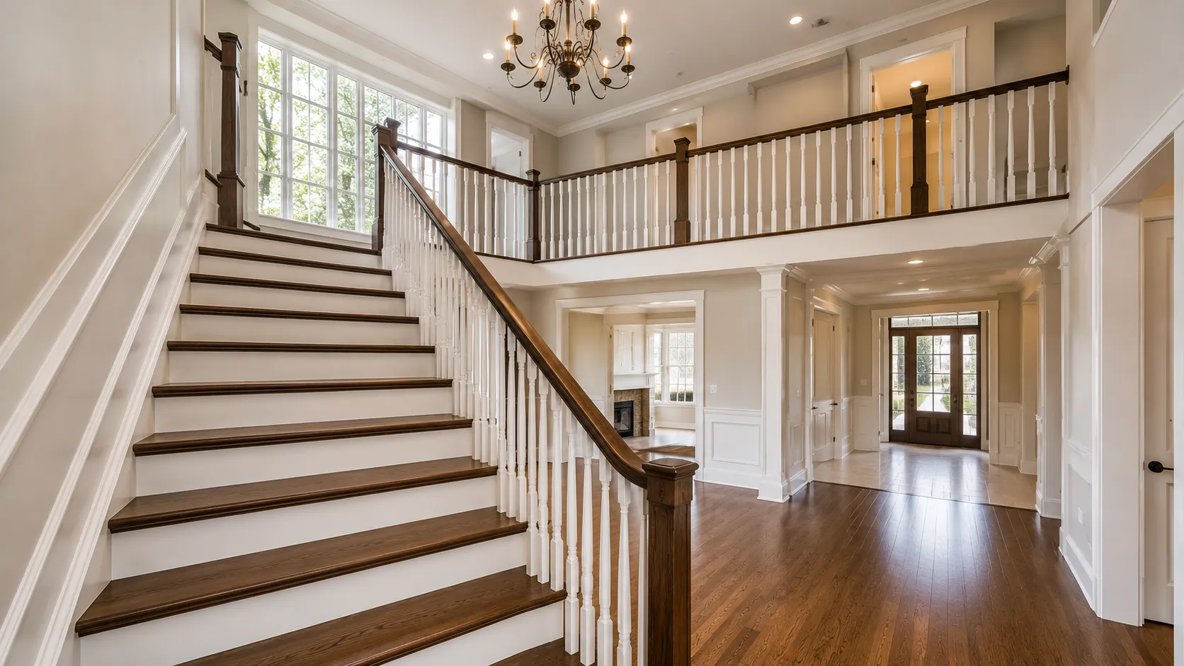 Staircase refinishing in Hills of St Andrew, Aurora