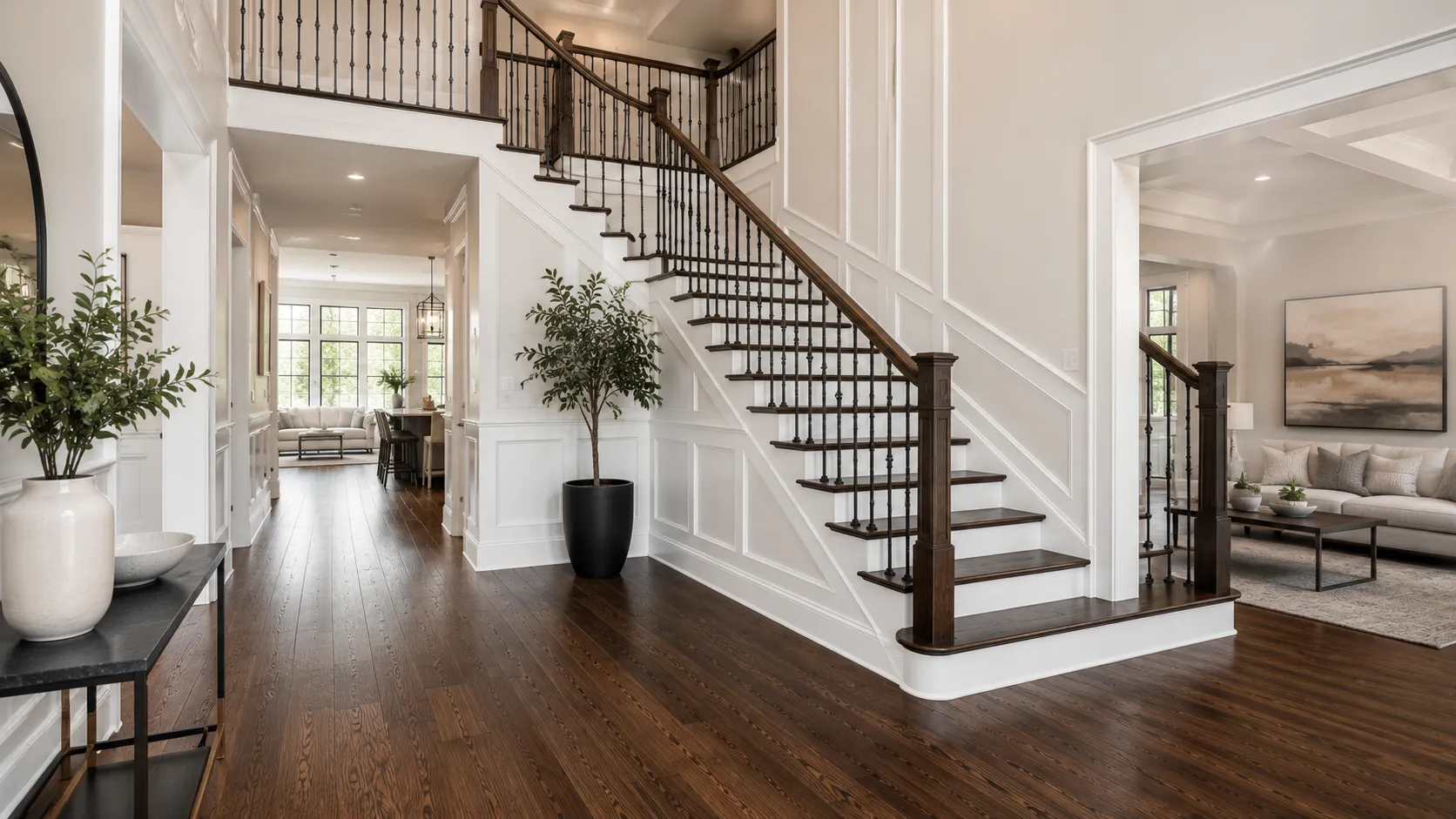 Staircase refinishing in Maple, Vaughan