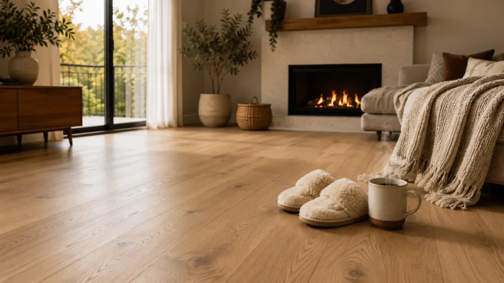 Engineered hardwood flooring over radiant heat in a GTA home